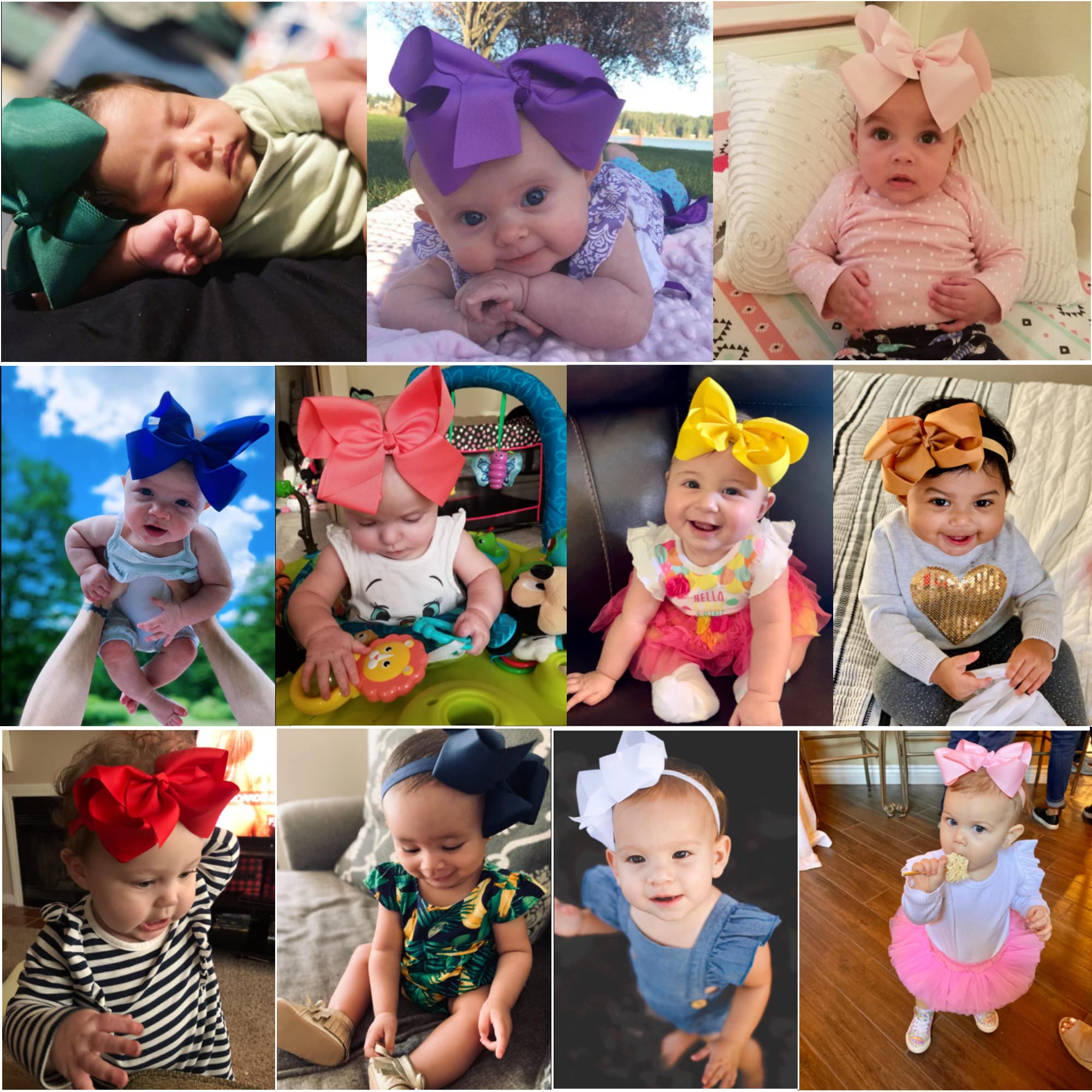 CellElection multi-color 6-inch bow headband perfect for seasonal outfits and smiles