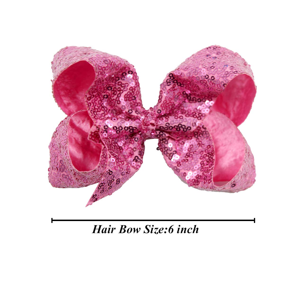 CellElection blue sequin bow with clip adds sparkle to everyday styles