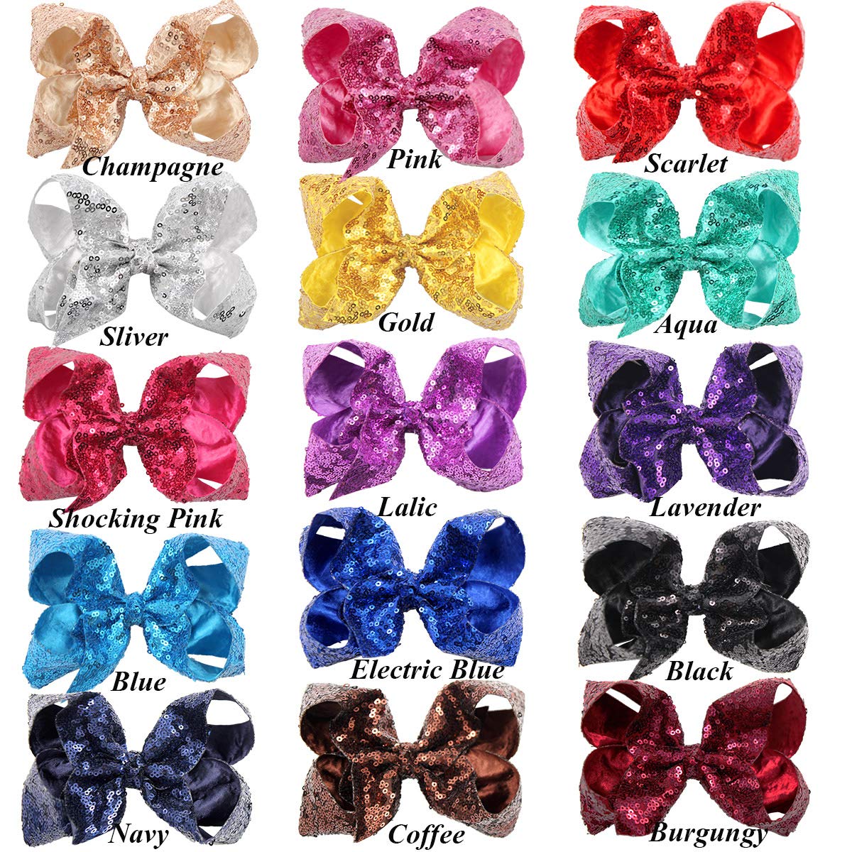 CellElection red sequin bow adds bold flair to any hairstyle