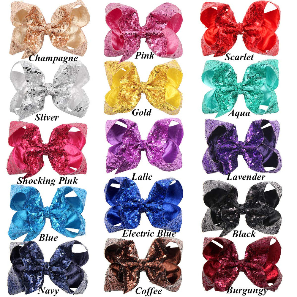 CellElection red sequin bow adds bold flair to any hairstyle