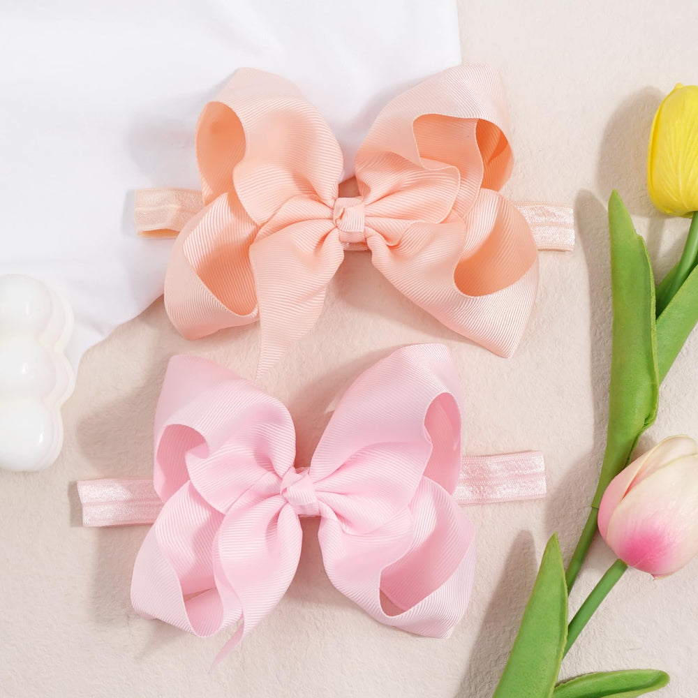 CellElection white 6-inch bow headband versatile for delicate outfits