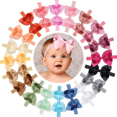 CÉLLOT baby bows on grosgrain ribbon for stylish 4.5-inch accents