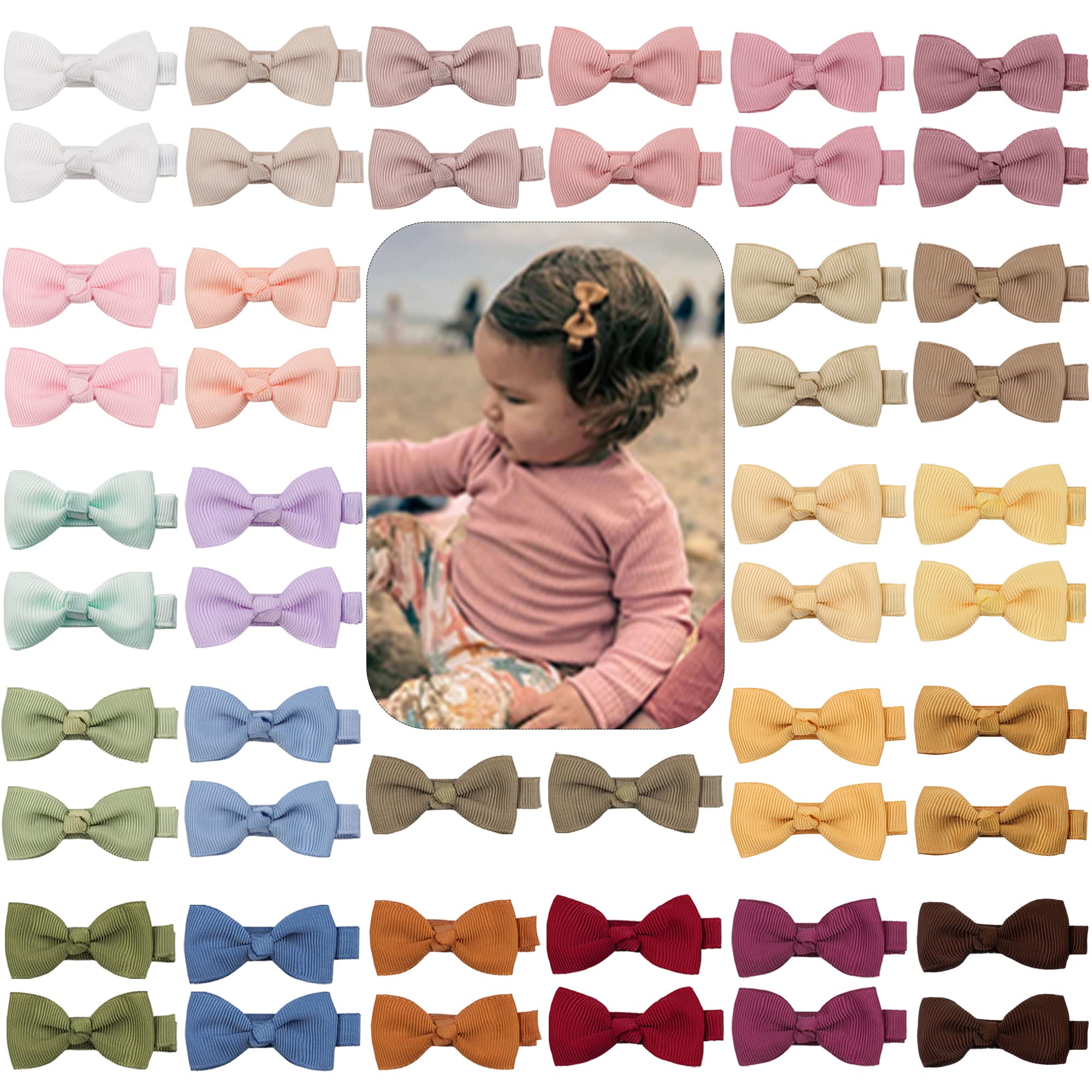 CELLOT 2-inch baby hair clip pair for secure everyday styling.