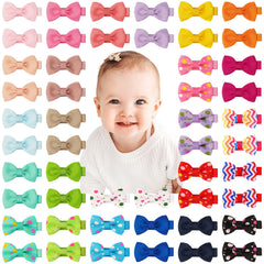 CÉLLOT baby hair clip with tiny 1.6-inch bow offering gentle hold and color variety