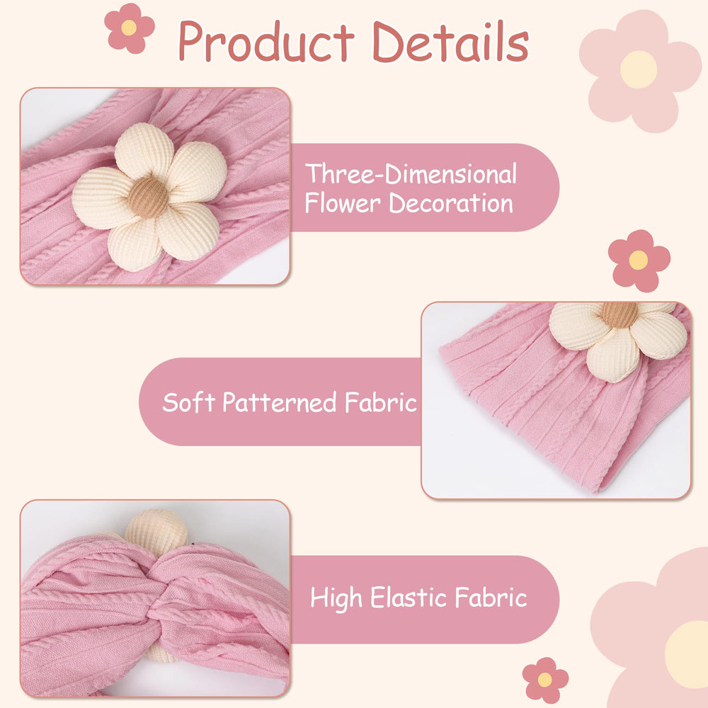 CELLOT salmon flower headbands add a cute color pop for photos and parties.