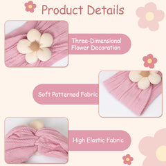CELLOT salmon flower headbands add a cute color pop for photos and parties.