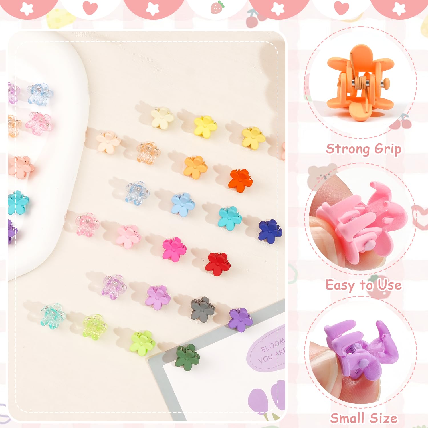 CÉLLOT flower-design clip close-up adding delicate charm to hairstyles.