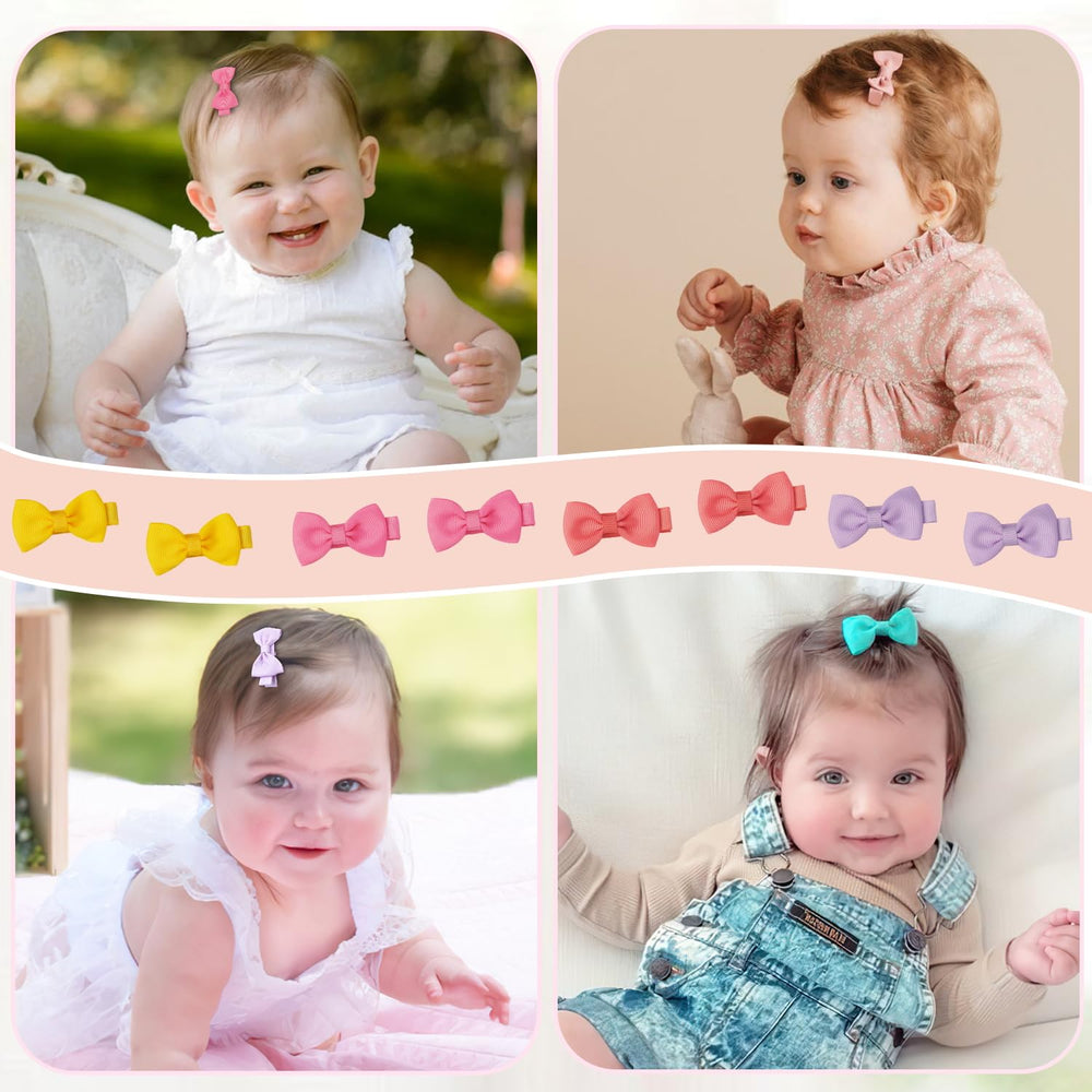 CÉLLOT grosgrain ribbon bow showing soft texture for infants