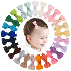 CÉLLOT 25-piece baby bows gift box displaying vibrant colors for easy outfit matching