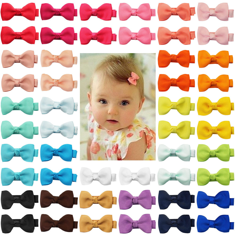 CÉLLOT 50-piece baby hair clips in a gift box, colorful and gentle on hair.