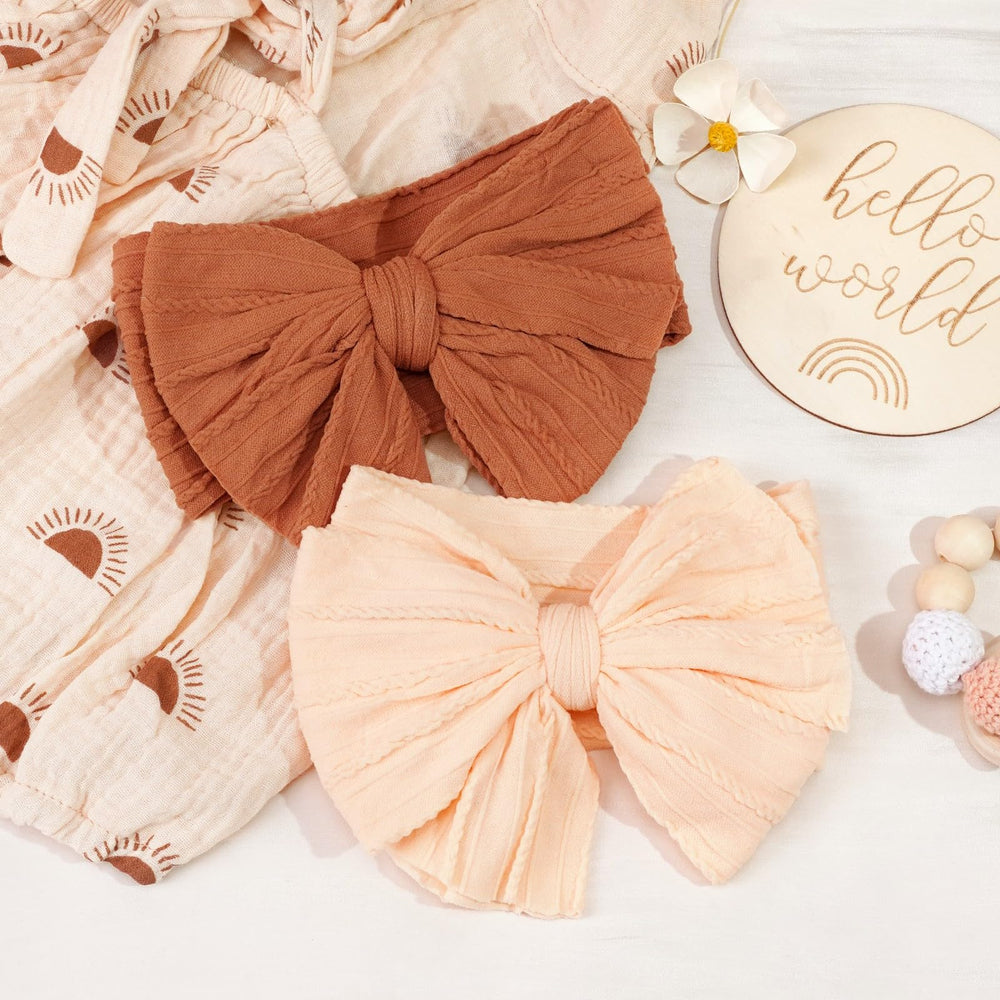 CELLOT headbands fit from babies to toddlers with smooth elasticity.
