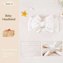 Cellot double-layer bows provide secure, adorable styling for photos