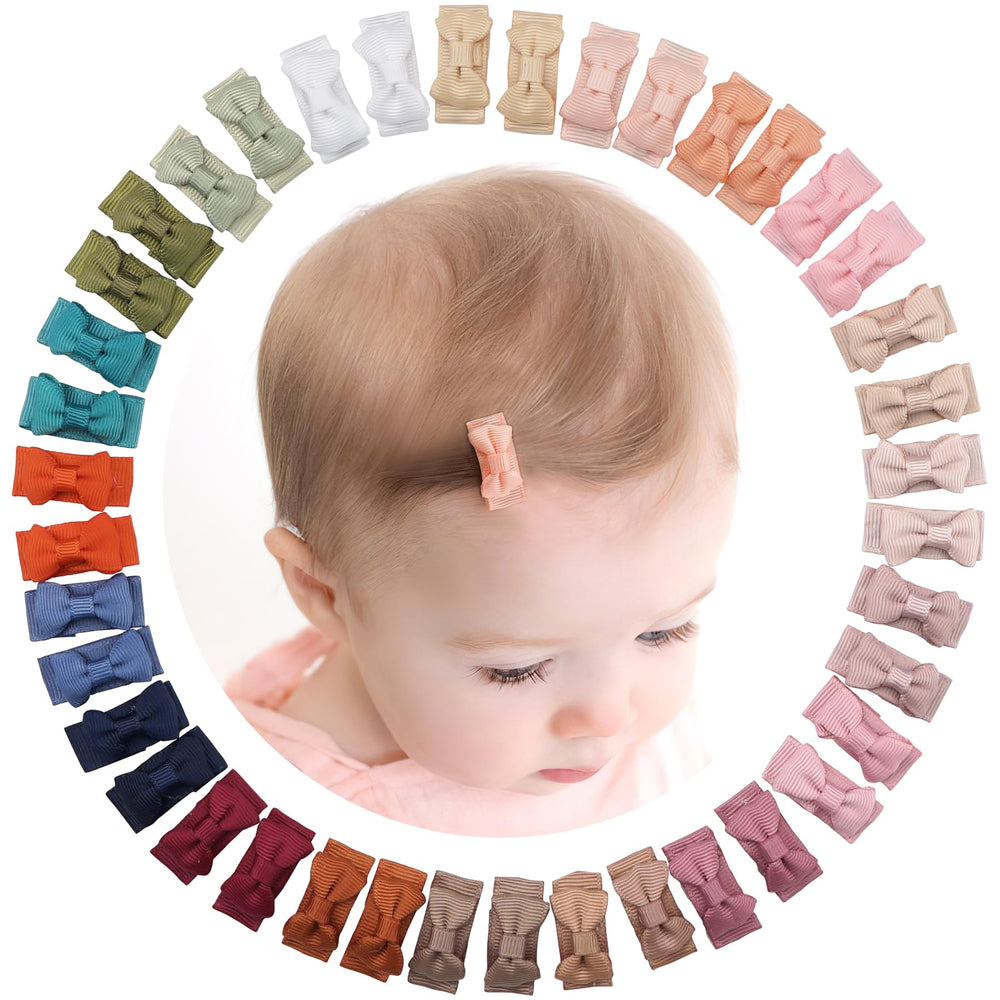 Cellot 1.2-inch mini ribbon snap clip for delicate baby hair with secure hold.