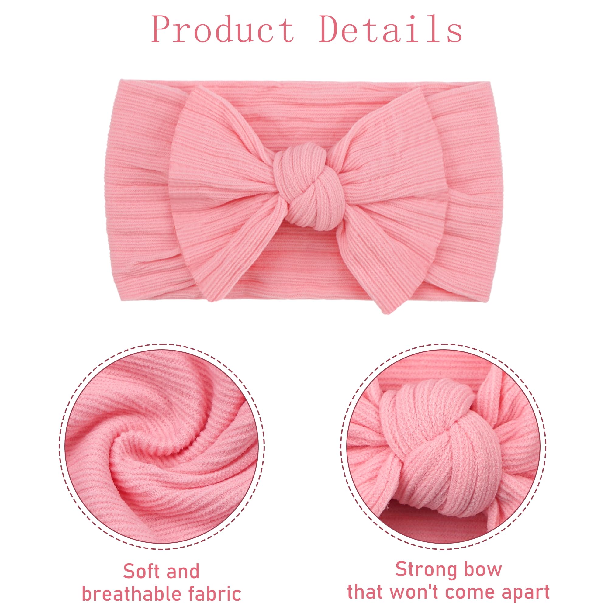 Cellot red headband knot adds color for baby outfits