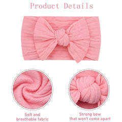 Cellot red headband knot adds color for baby outfits