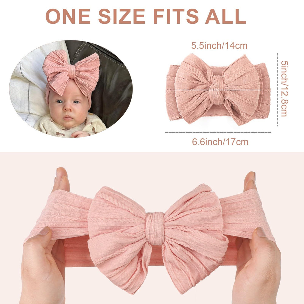CELLOT soft nylon headbands offer gentle stretch for all baby head sizes.