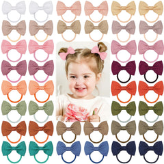 CelLOT Toddler bows close-up with 2.75-inch grosgrain for gentle, secure styling