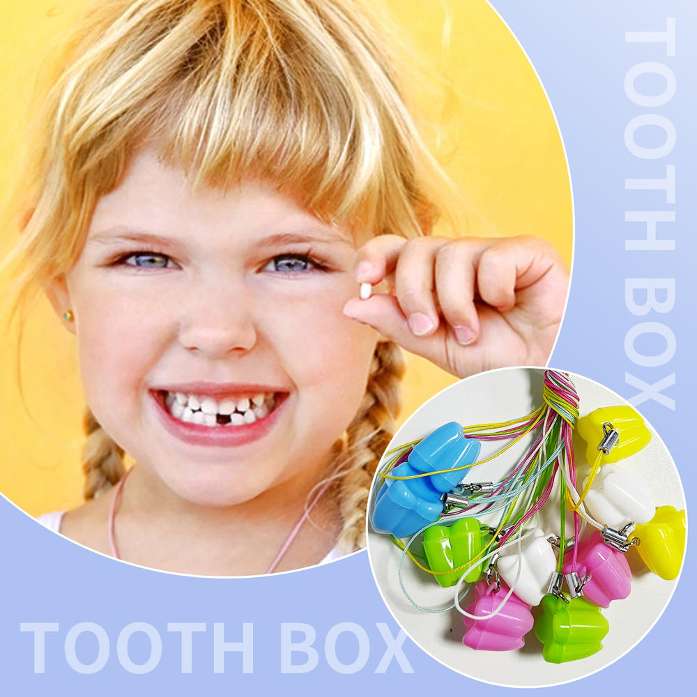 Compact memory keepsake boxes by Ceonam for organizing tiny teeth.