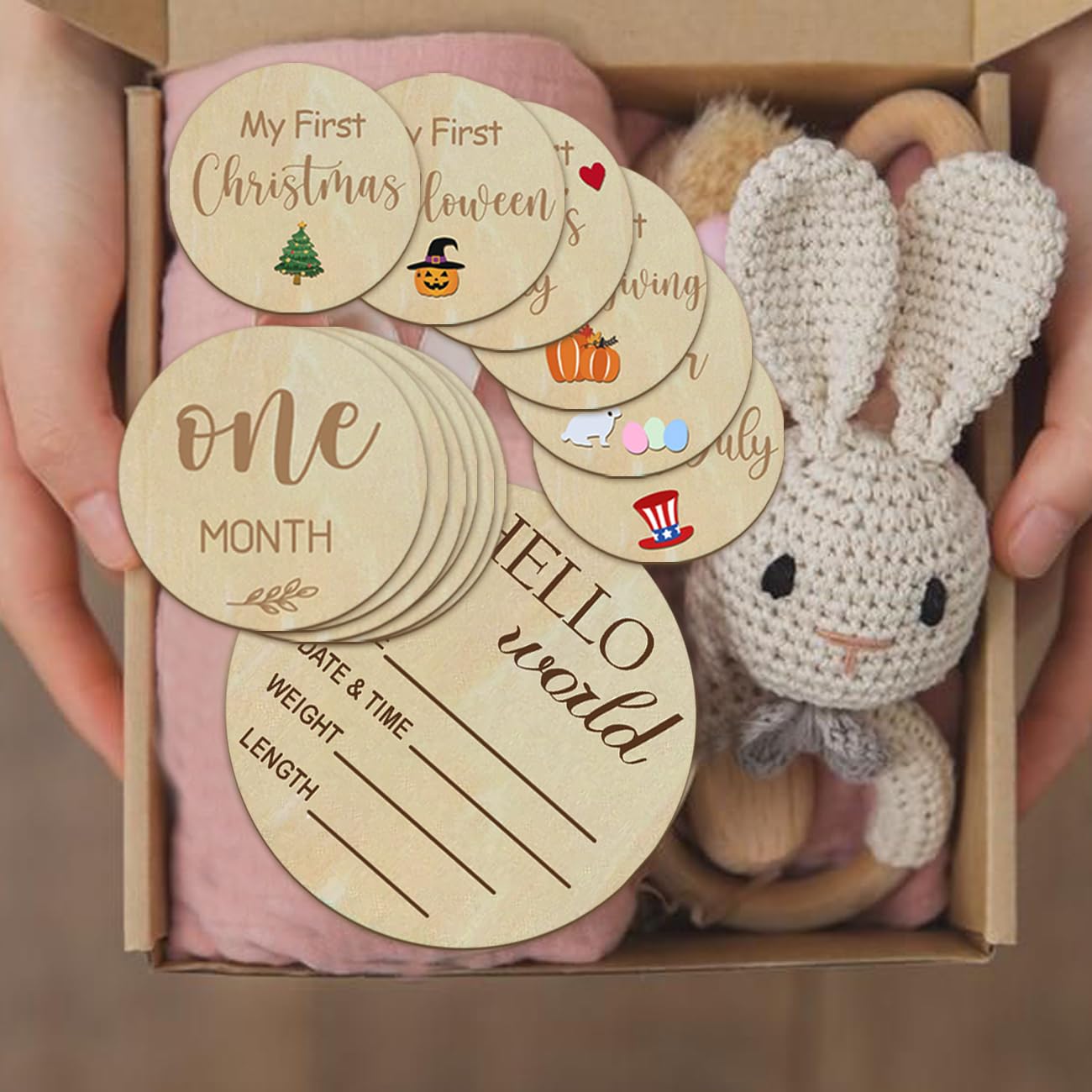 Cephira baby announcement sign for newborn arrival photos.