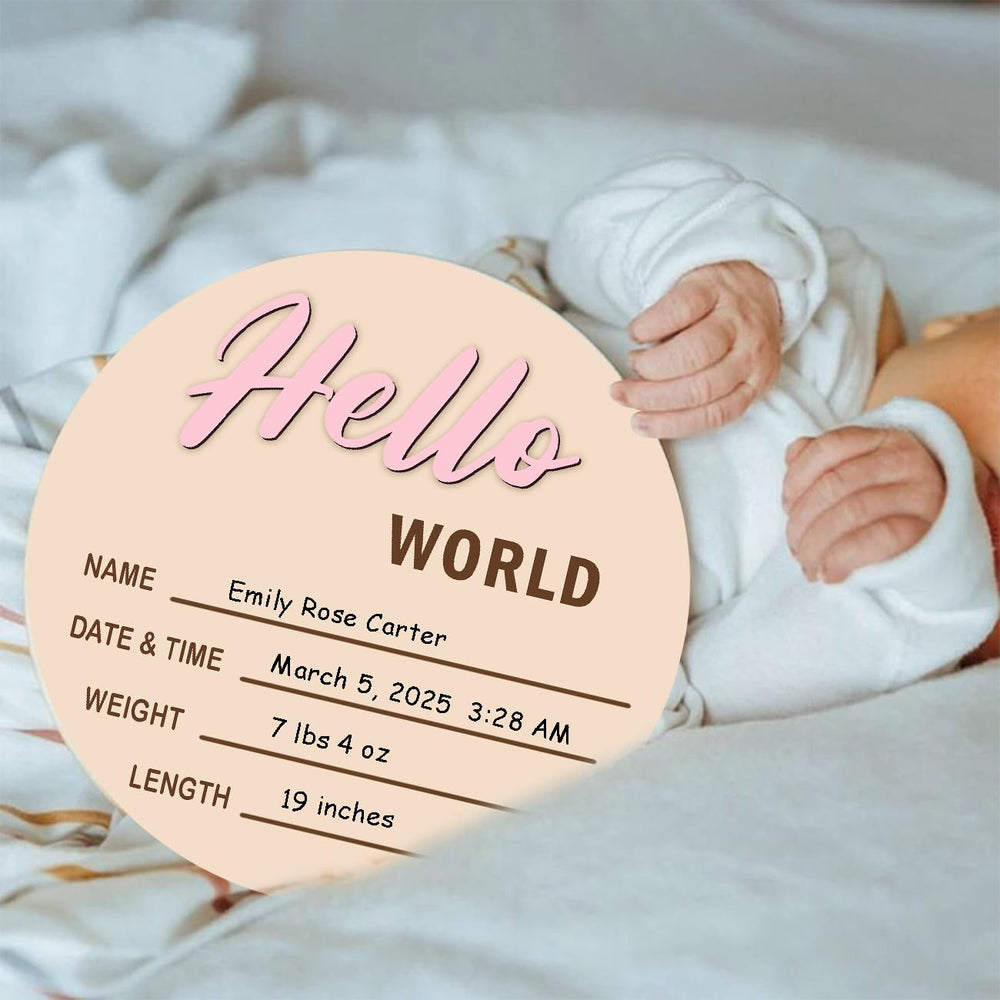 Cephira eco-friendly wood milestones pink offers durable keepsakes