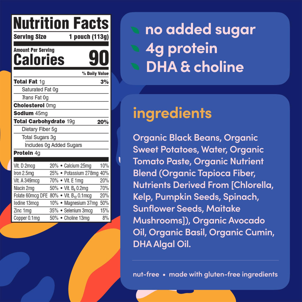 Cerebelly brain nutrients pouch highlights 16 nutrients for growing minds.