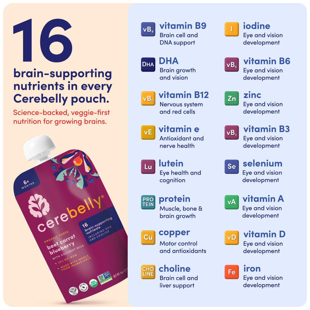 Cerebelly clean-label purity award badge signals tested safety