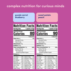 Organic Cerebelly baby food pouches on the go for convenient snacks.