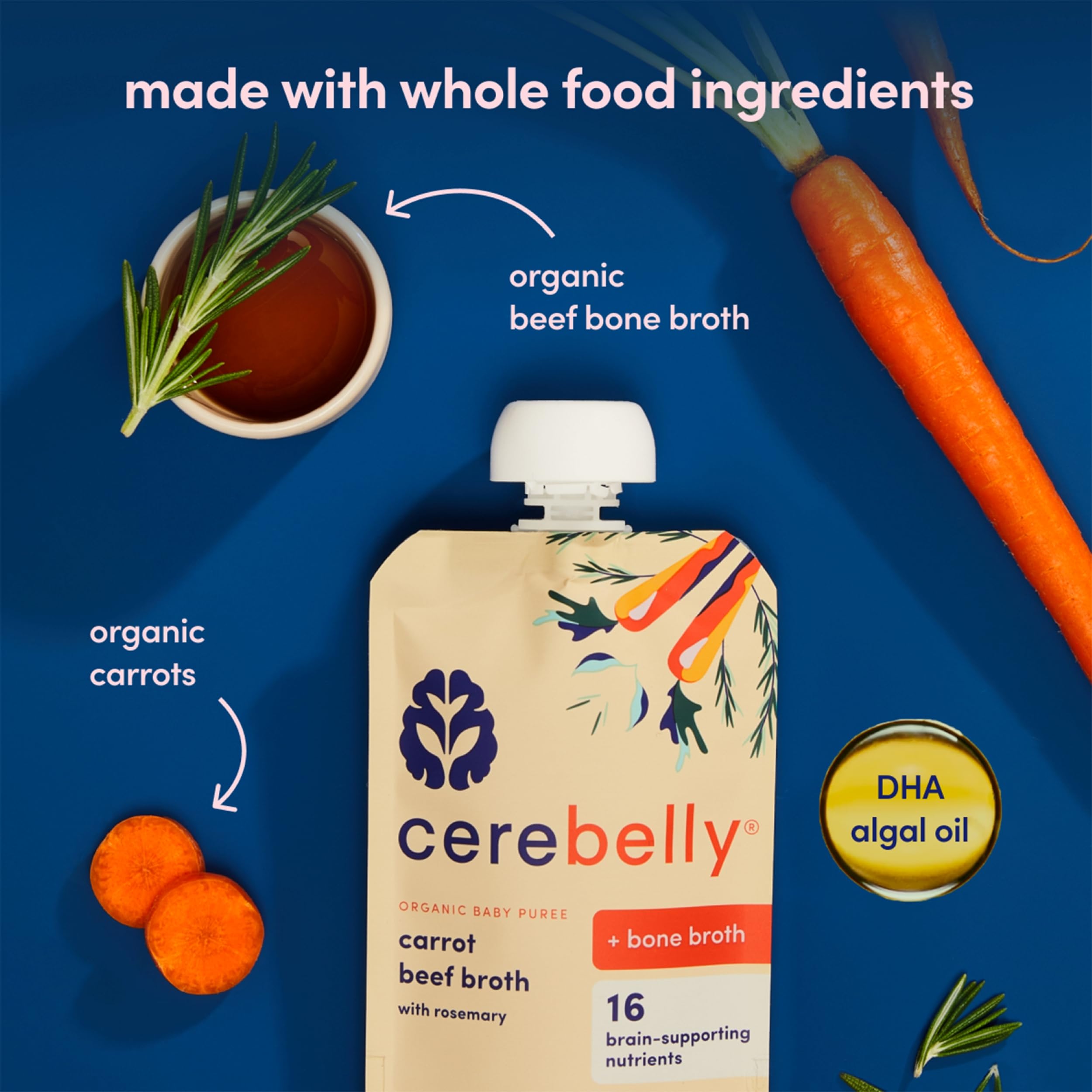 Shelf-stable Cerebelly packaging reduces refrigeration needs during travel