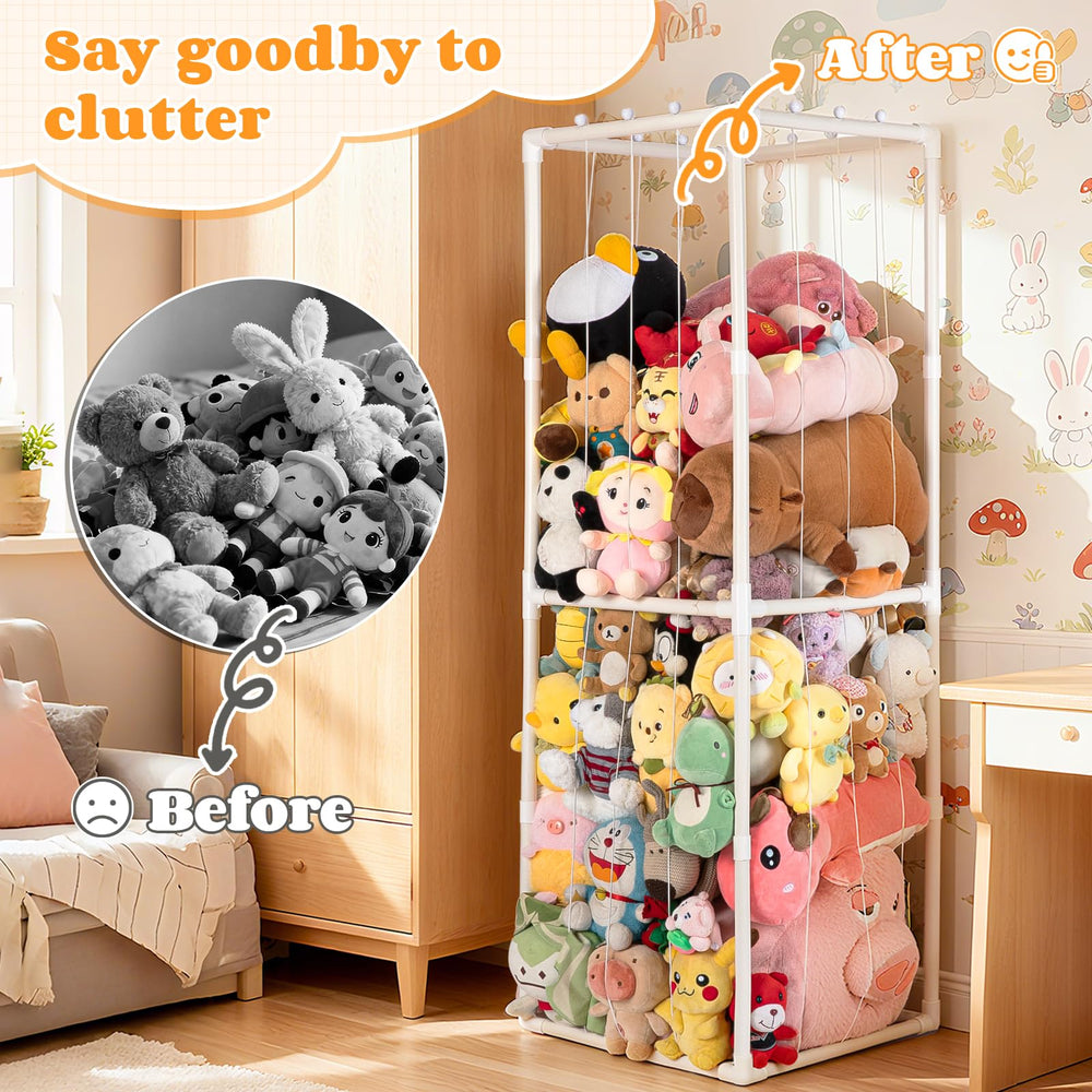 Cerpourt bottom mesh design prevents toys from slipping while moving.
