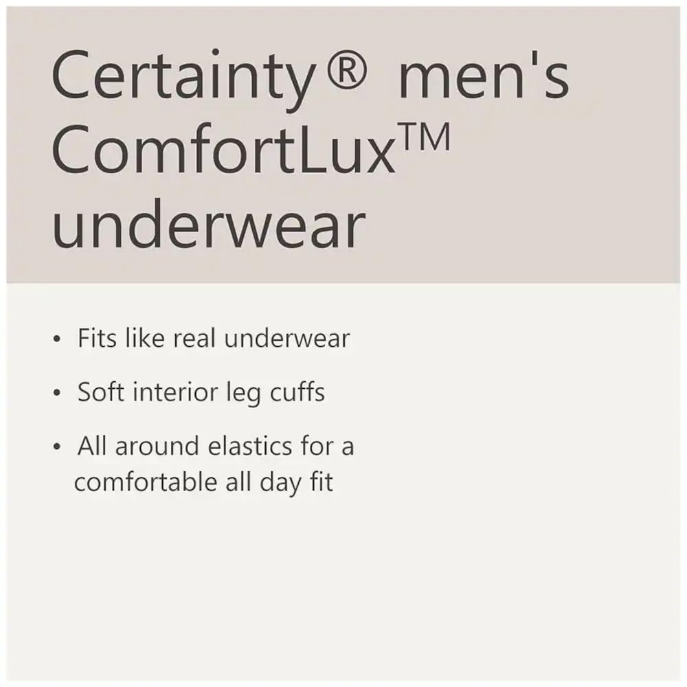 Certainty underwear with breathable waistband for a customizable, comfortable fit
