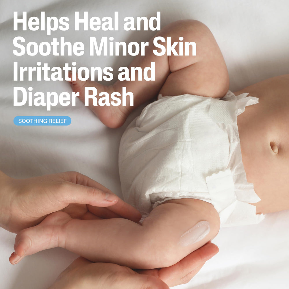 Cetaphil Baby Healing Ointment application on diaper area for gentle protection.