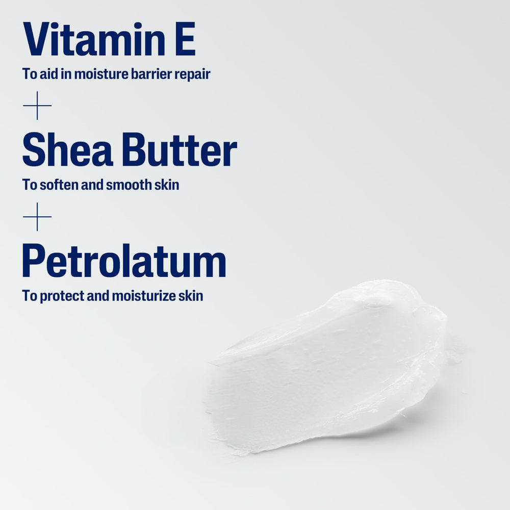 Cetaphil Baby Healing Ointment shea butter closeup for nourished skin.