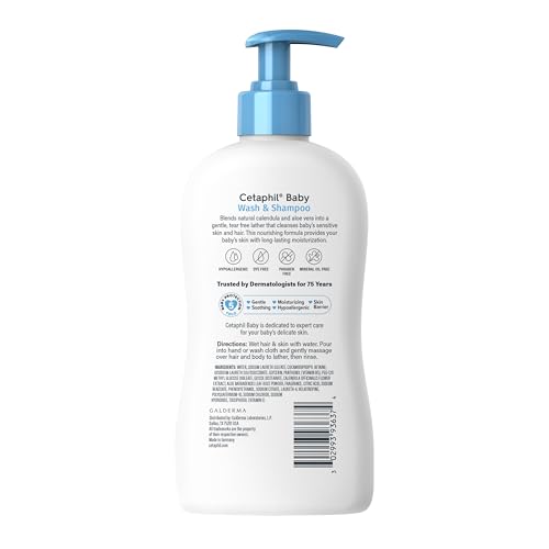 Cetaphil Baby Wash & Shampoo aloe vera vitamin E B5 care