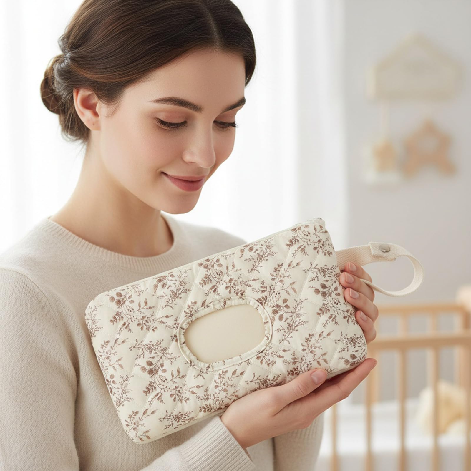 Refillable CEUTNIZ diaper wipes pouch designed for eco-friendly use.