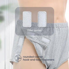 CEZATUVE post-surgery briefs denim blue side opening for easy access