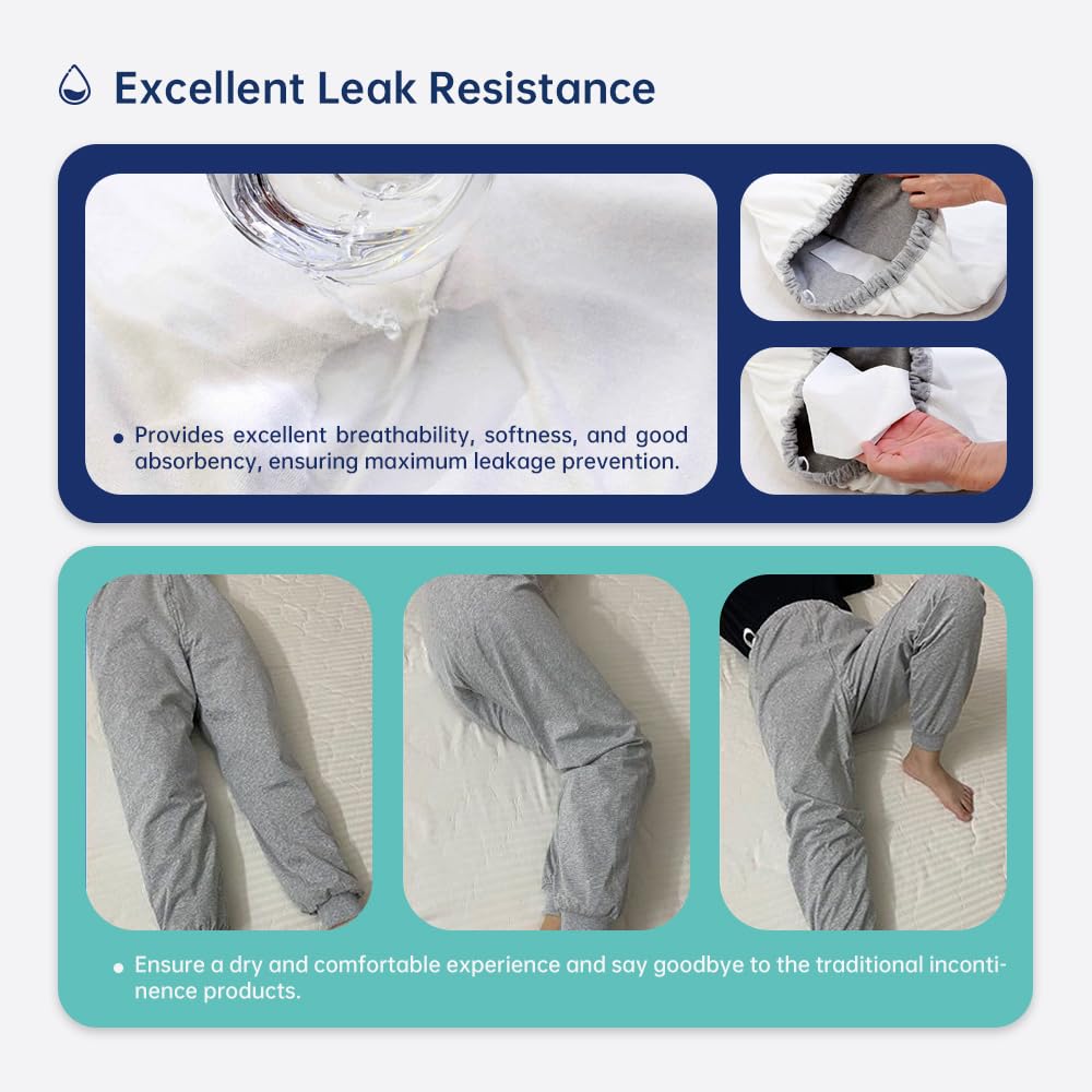 CEZATUVE urine pants feature discreet design for home or care settings.