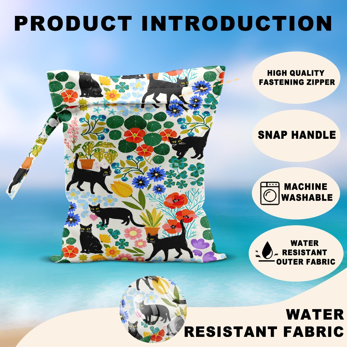 CFGBFDGH cat wet bags in pack illustrating compact reusable storage for dirty clothes