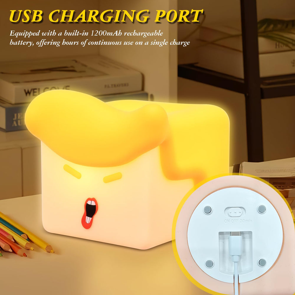 ChainnForces BPA-free silicone night light remains kid-friendly and safe.
