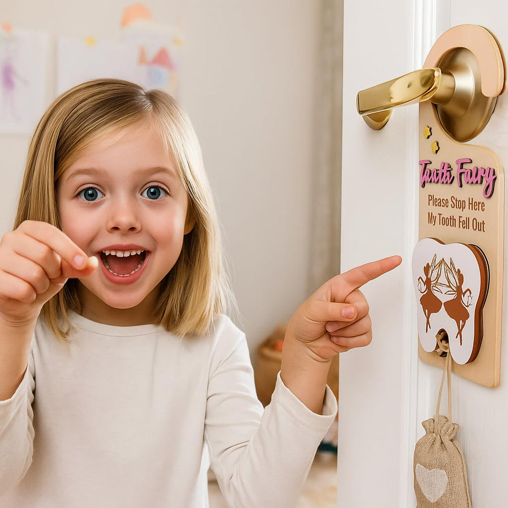 Chakralux gift packaging hints at a memorable tooth fairy moment.