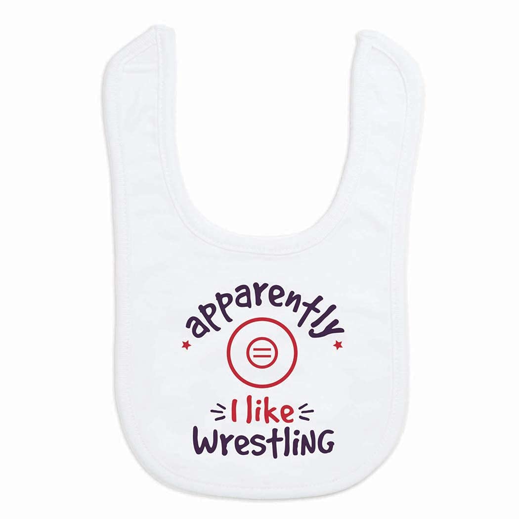 ChalkTalkSPORTS wrestling baby bib showcases soft microfiber fabric for daily comfort.