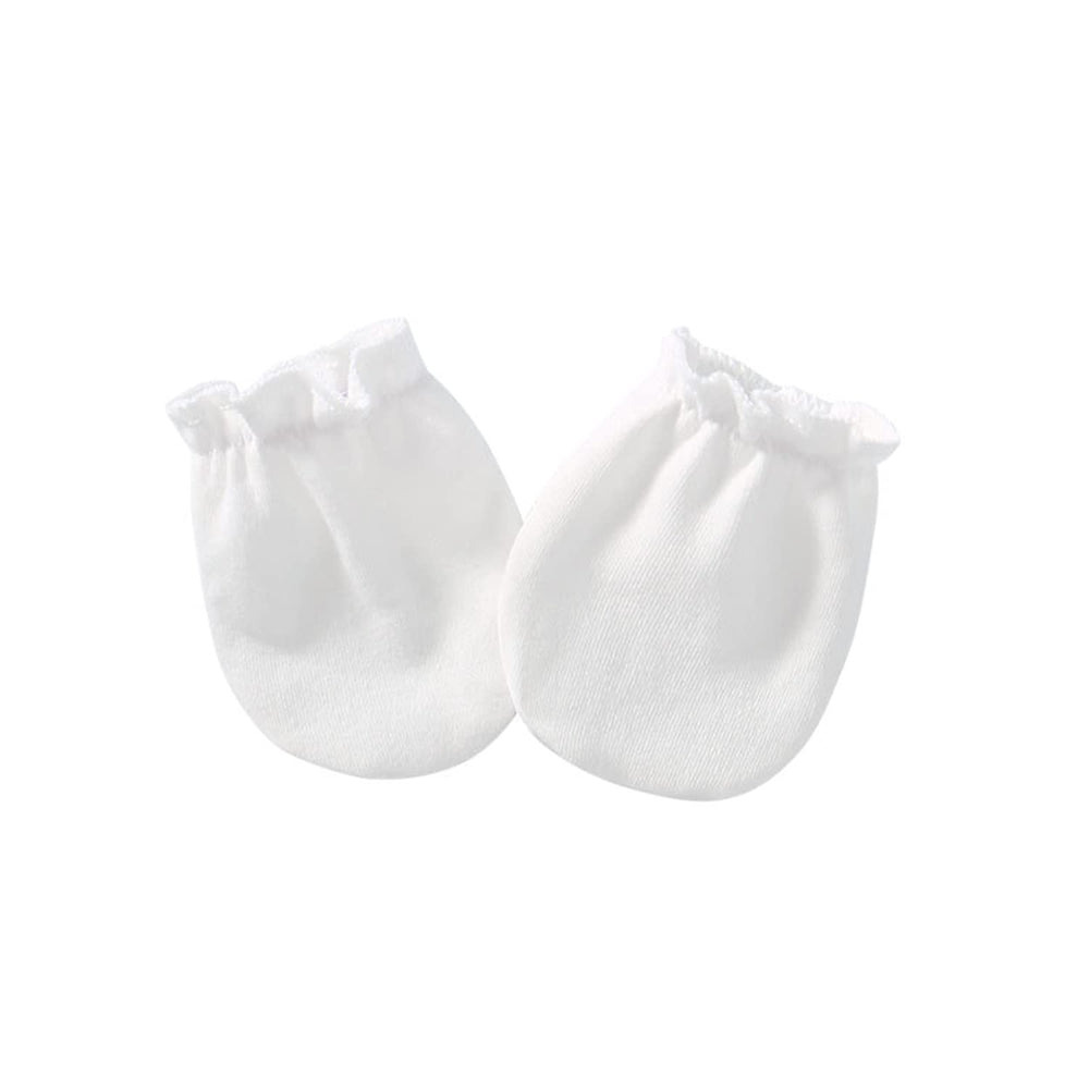 Chamie unisex newborn cap and mittens flatlay for versatile wear