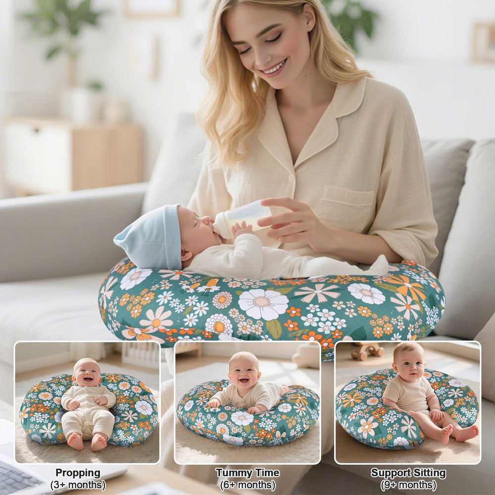 CHANGX3KB nursing pillow removable cotton cover lets you clean easily