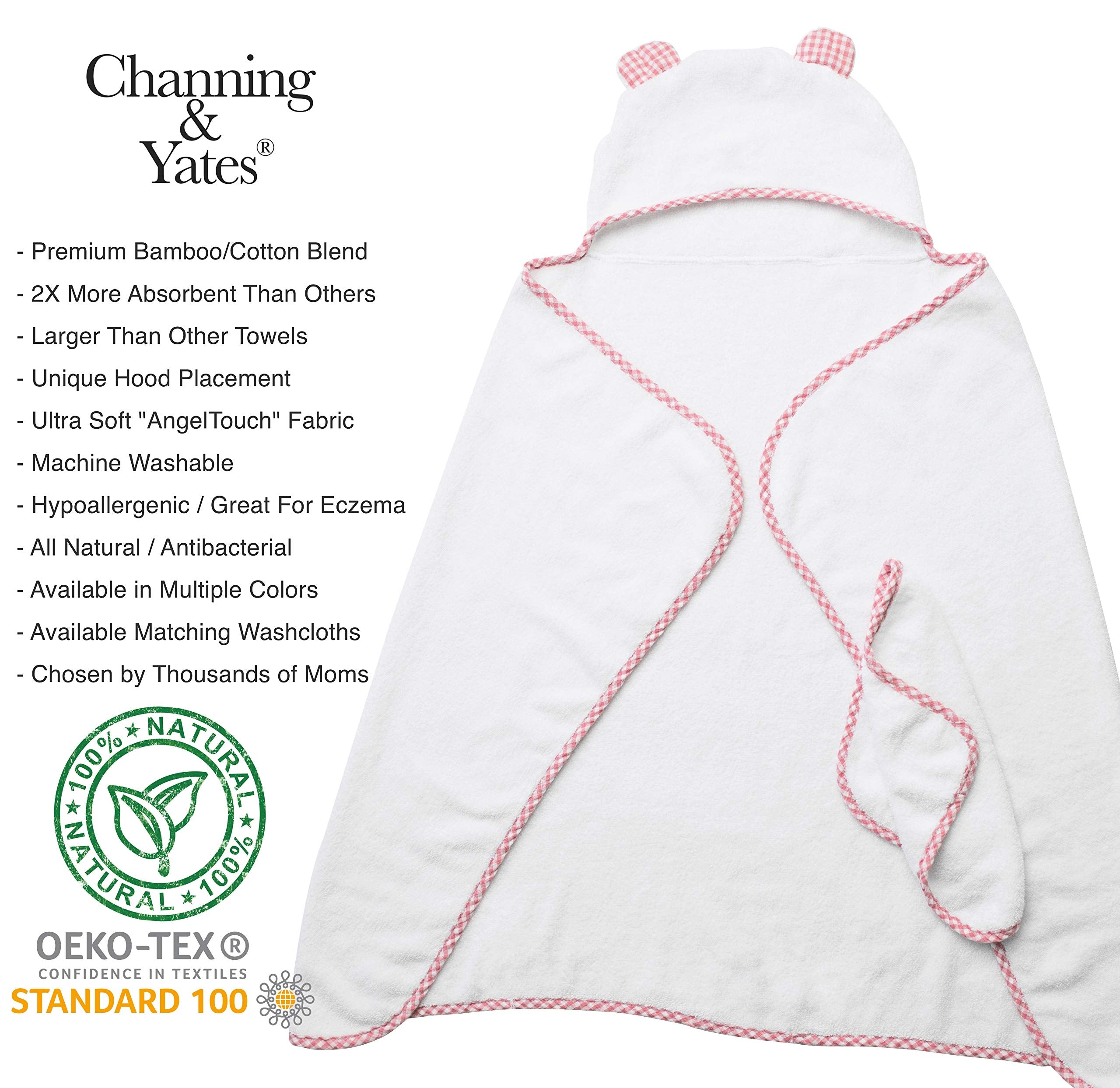 Channing & Yates bamboo viscose washcloth set for soft cleansing
