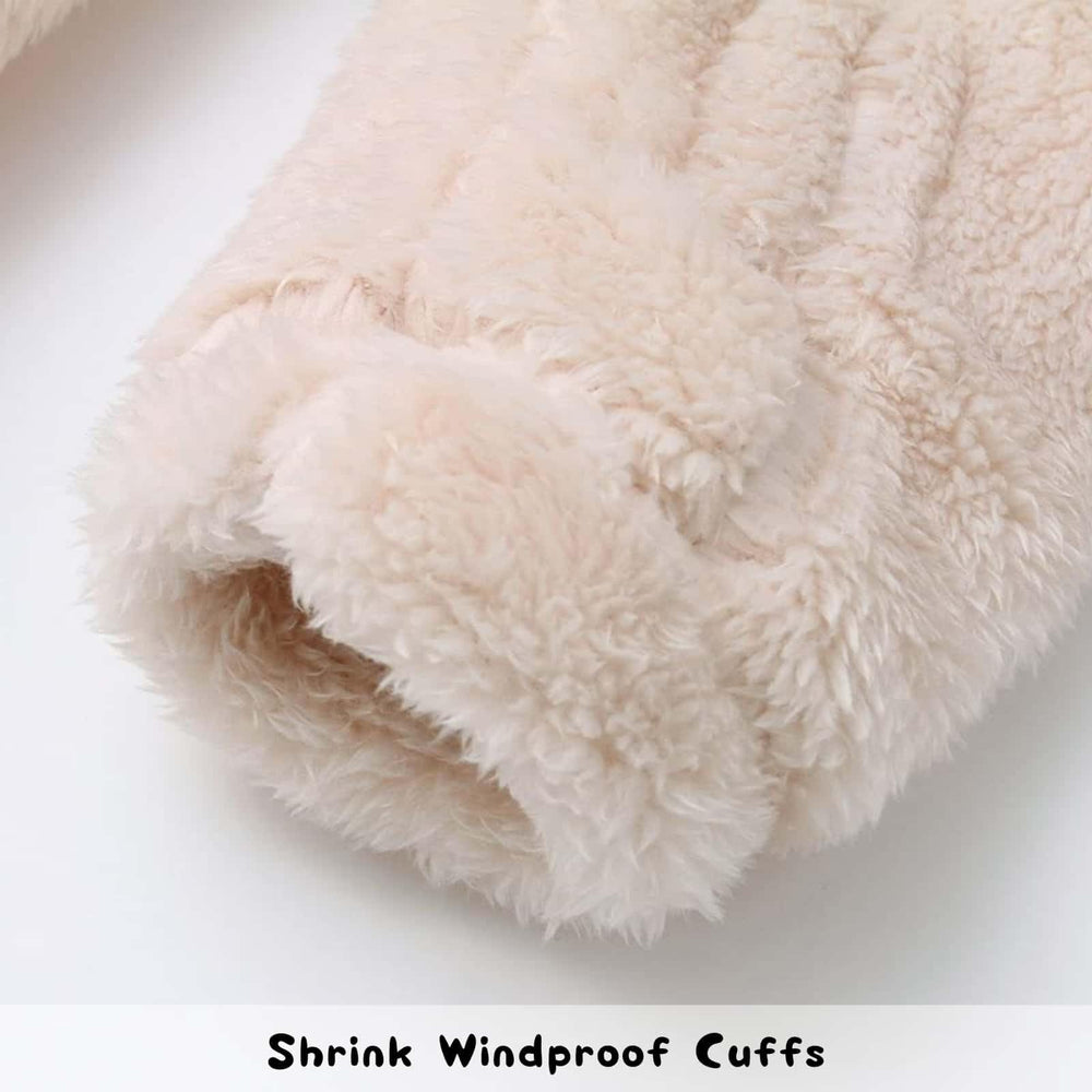 CHAOJIESI easy-care fleece romper suitable for machine washing.