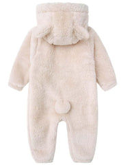 CHAOJIESI romper with bear ears design adds cute appeal during chilly days.