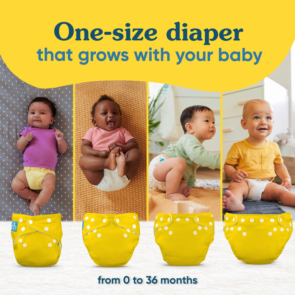 Charlie Banana Banana Leaves absorbent inserts pack offers reusable protection for day and night.