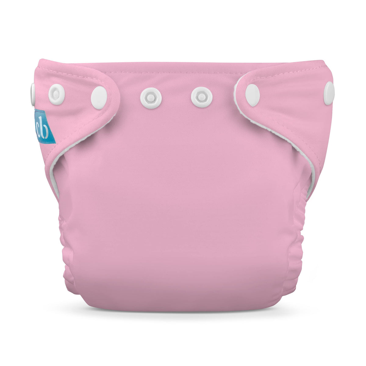 Charlie Banana cloth diaper in baby pink color, gentle for newborn skin and reusable.
