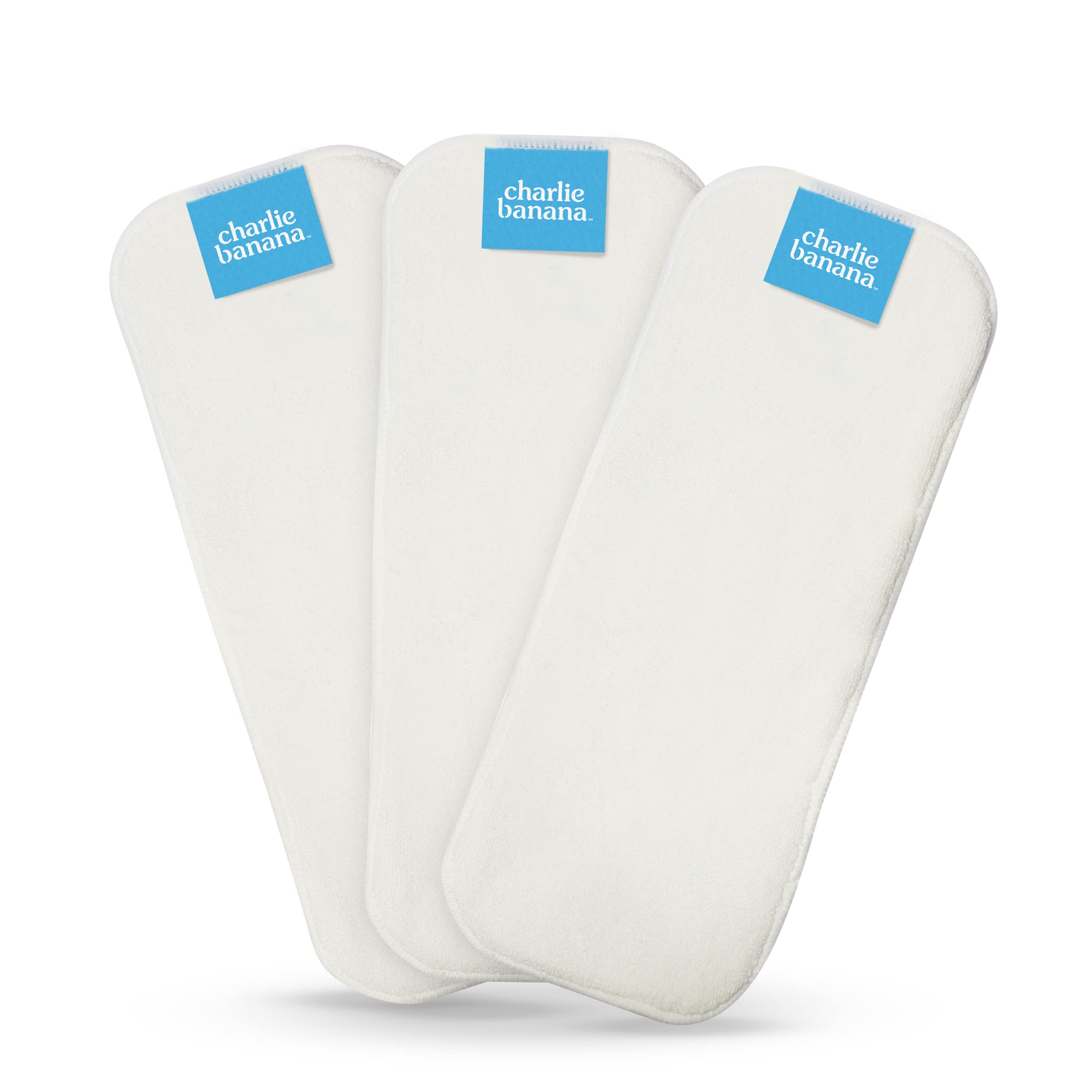 Charlie Banana deluxe insert with four-layer microfiber for reliable absorption.