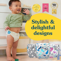 Charlie Banana diaper with fleece lining for gentle skin contact