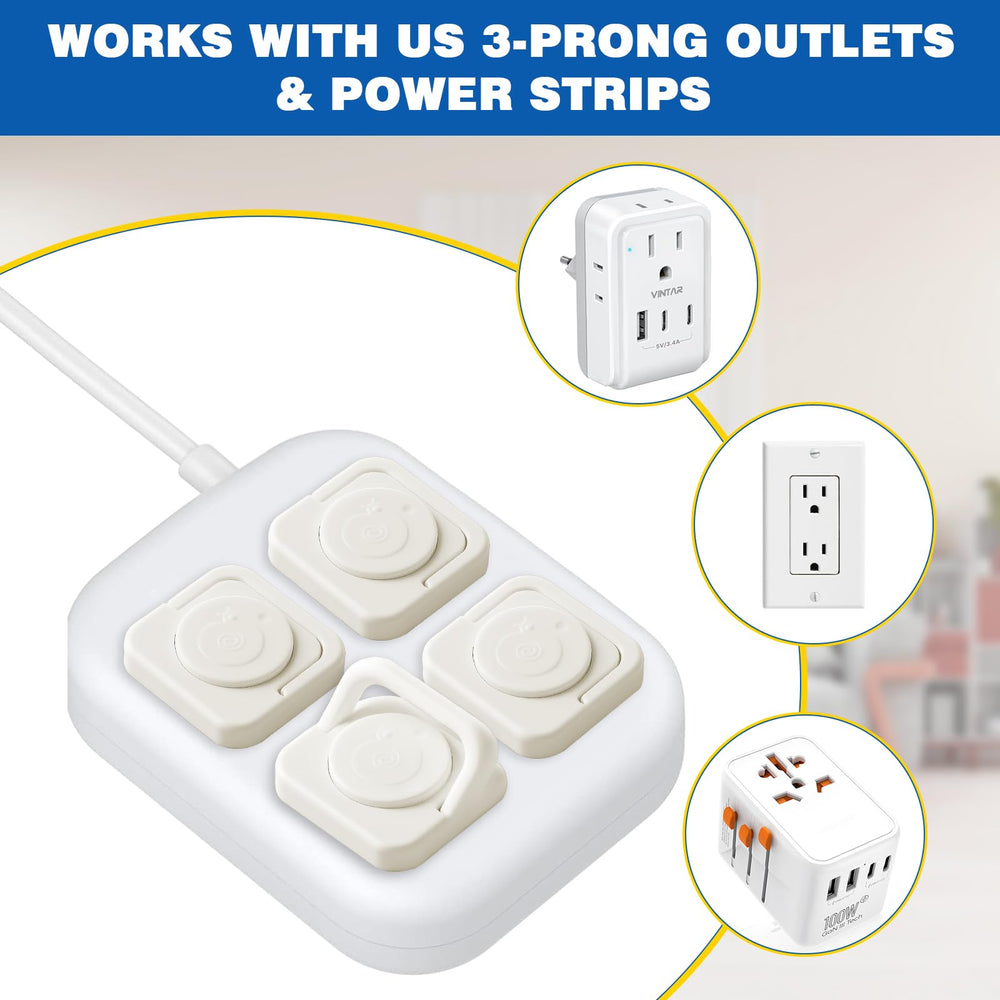 Installed on a kitchen outlet, no tools required